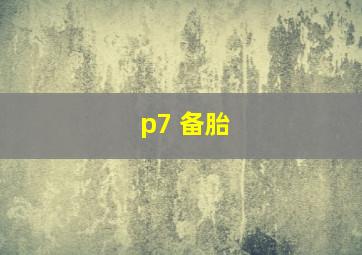 p7 备胎